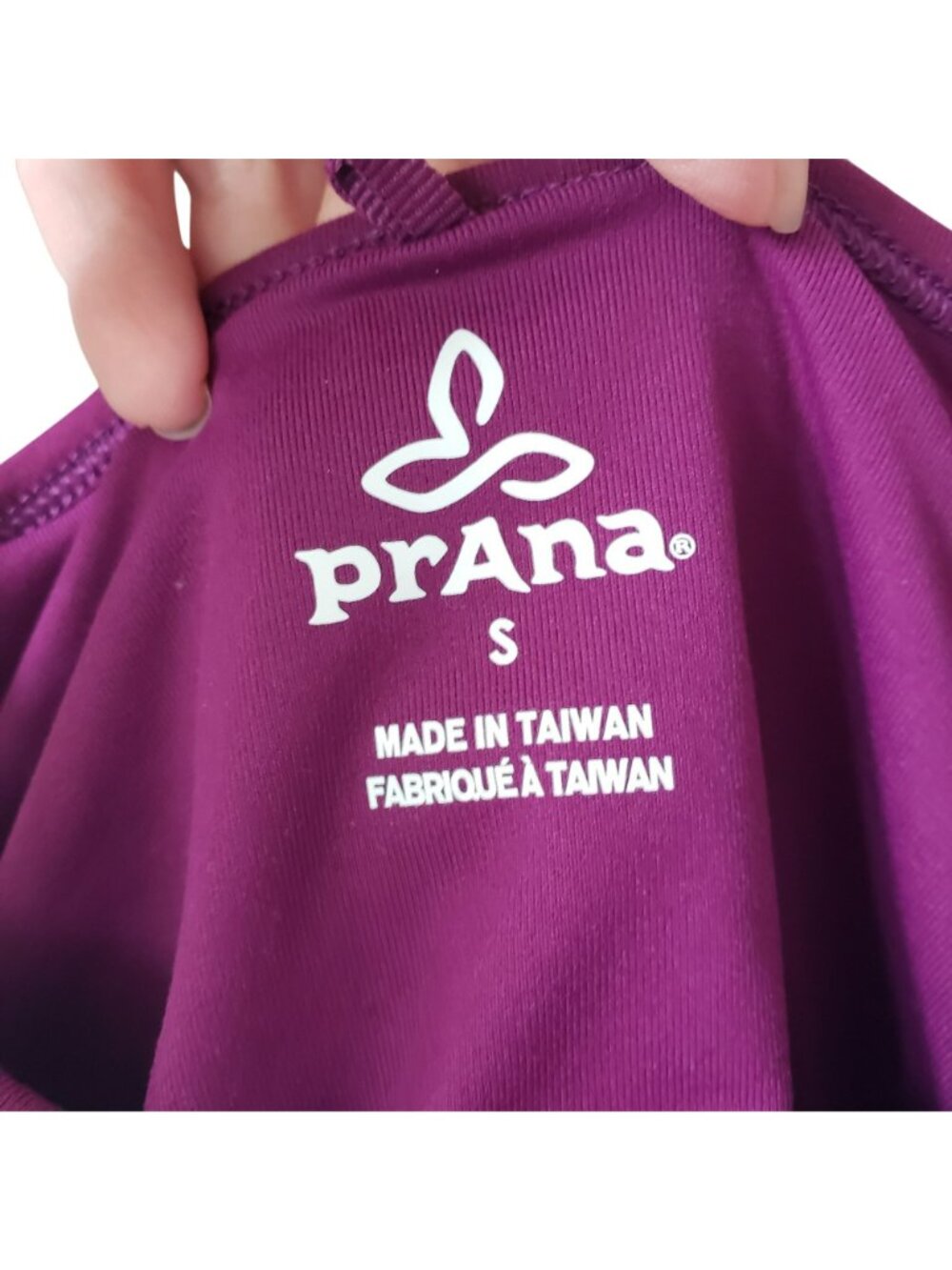 Prana Purple Grapevine Calico Tennis Dress Shelf Bra Summer Workout Hiking Cute - Picture 9 of 11